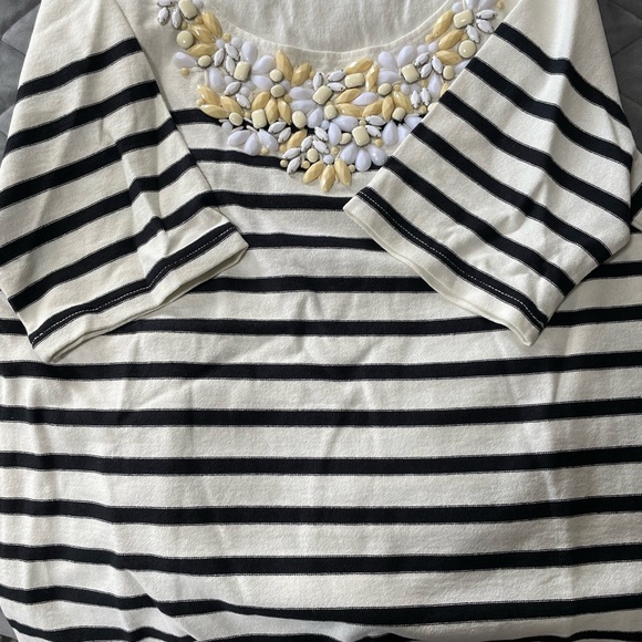 J.Crew Collection Jewel Necklace Knit top - size XL - Picture 3 of 3